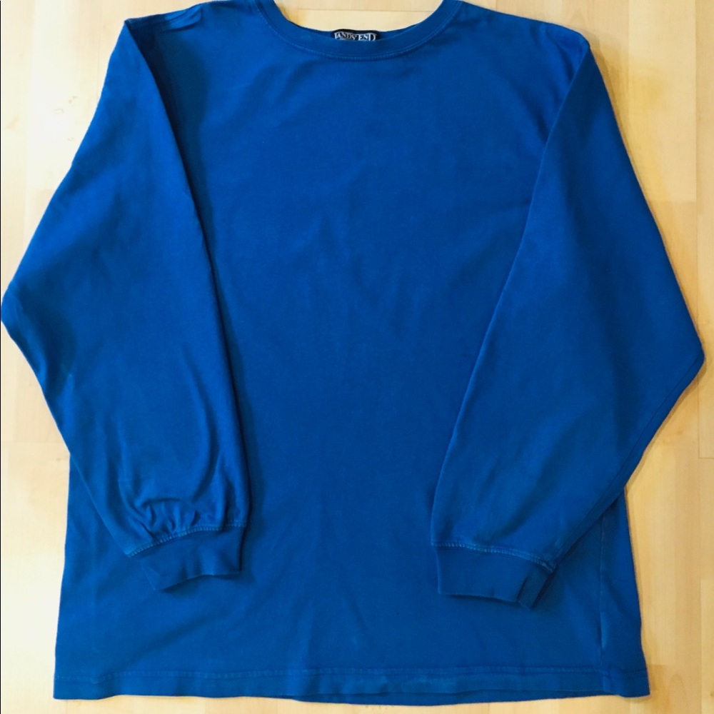 LANDS END royal blue long sleeve t-shirt